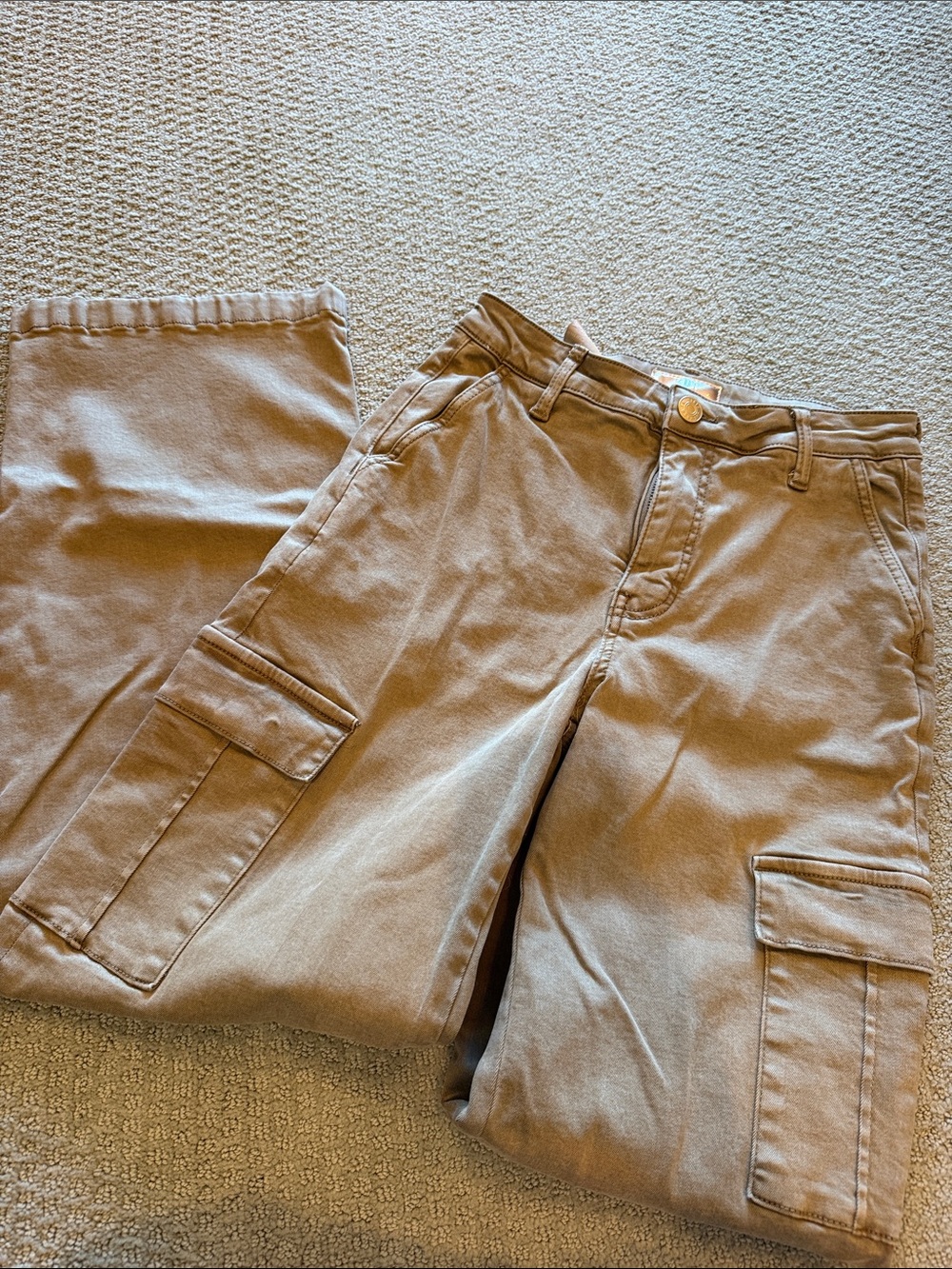 Kut from the Kloth Men's Khaki Cargo Pants - Straight Utility Fit